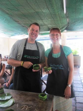 In Phnom Penh konnten wir an einer cooking class teilnehmen.