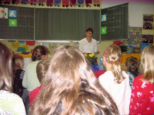 Auch die Schlossschule in Durlach lud mich zu einer Lesung ein.